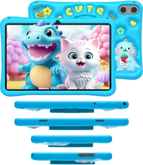 Планшет Teclast P30T Kids A523 (1.8) 8C RAM4Gb ROM64Gb 10.1" IPS 1280x800 Android 14 синий 5Mpix 2Mpix BT WiFi microSD 256Gb 6000mAh 10hr - купить недорого с доставкой в интернет-магазине