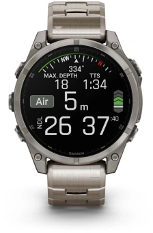 Смарт-часы Garmin Fenix fenix 8 47mm 47мм 1.4" AMOLED корп.серый рем.серый разм.брасл.:125-210мм (010-02904-40) - купить недорого с доставкой в интернет-магазине