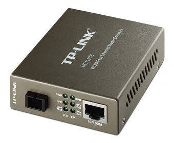 Медиаконвертер TP-Link MC112CS 10/100Mbit RJ45 SC 802.3u 10/100Base-TX 100Base-FX - купить недорого с доставкой в интернет-магазине