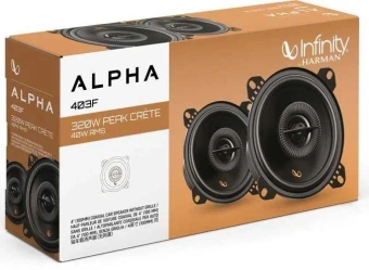 Колонки автомобильные Infinity Alpha 403F (без решетки) 320Вт 88дБ 4Ом 10см (4дюйм) (ком.:2кол.) коаксиальные трехполосные - купить недорого с доставкой в интернет-магазине