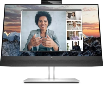 Монитор HP 23.8" E24m G4 Conferencing черный IPS 16:9 HDMI M/M Cam матовая HAS Piv 300cd 178гр/178гр 1920x1080 75Hz DP FHD 7.39кг - купить недорого с доставкой в интернет-магазине