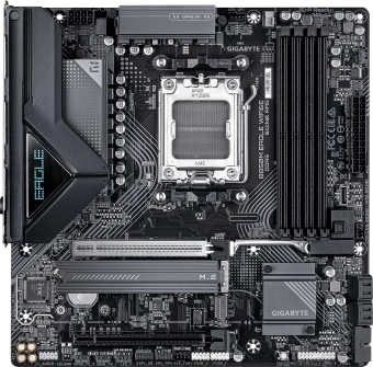 Материнская плата Gigabyte B850M EAGLE WIFI6E Socket AM5 AMD B850 4xDDR5 mATX AC`97 8ch(7.1) 2.5Gg RAID+HDMI+DP - купить недорого с доставкой в интернет-магазине