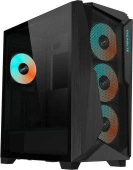 Корпус Gigabyte C301G черный без БП ATX 3x120mm 5x140mm 2xUSB3.0 audio bott PSU - купить недорого с доставкой в интернет-магазине