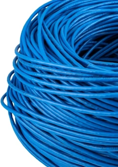 Кабель информационный Rexant 01-0047 кат.6 UTP 4 пары PVC внутренний 305м синий - купить недорого с доставкой в интернет-магазине