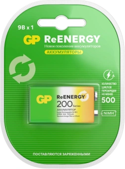 Аккумулятор GP 20R8H 9V Крона 9V NiMH 200mAh (1шт) - купить недорого с доставкой в интернет-магазине