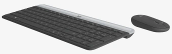 Клавиатура + мышь Logitech MK470 клав:графитовый/светло-серый мышь:графитовый USB беспроводная slim (920-009180) - купить недорого с доставкой в интернет-магазине