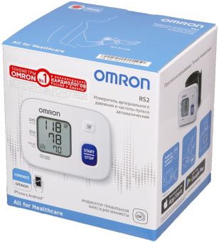 Тонометр автоматический Omron RS2 (HEM-6121-RU) - купить недорого с доставкой в интернет-магазине