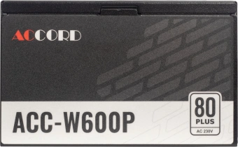 Блок питания Accord ATX 600W ACC-W600P 80+ white (20+4pin) APFC 120mm fan 6xSATA RTL - купить недорого с доставкой в интернет-магазине