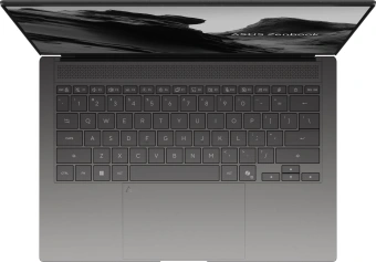 Ноутбук Asus Zenbook S14 UM5406GA-SW310W Ryzen AI 9 465 24Gb SSD1Tb AMD Radeon 880M 14" OLED 3K (2880x1800) Windows 11 Home grey WiFi BT Cam Bag (90NB17G3-M00CB0) - купить недорого с доставкой в интернет-магазине