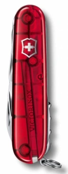 Нож перочинный Victorinox Huntsman (1.3713.T) 91мм 15функц. красный полупрозрачный карт.коробка - купить недорого с доставкой в интернет-магазине