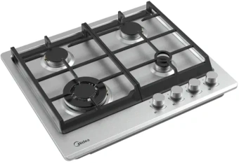 Газовая варочная поверхность Midea MG593TX нержавеющая сталь - купить недорого с доставкой в интернет-магазине