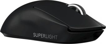 Мышь Logitech G Pro X Superlight черный оптическая 25600dpi беспров. USB 4but (910-005882) - купить недорого с доставкой в интернет-магазине