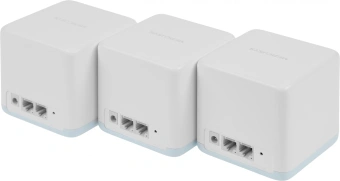 Бесшовный Mesh роутер Mercusys Halo H30(3-pack) AC1200 10/100BASE-TX компл.:устройство/крепления/адаптер белый (упак.:3шт) - купить недорого с доставкой в интернет-магазине