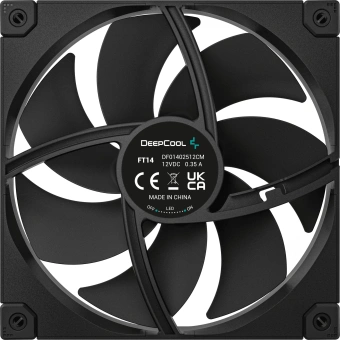 Вентилятор для корпуса Deepcool FT14 140х140x25 черный 4-pin 25.1дБ (R-FT14-BKWPN1-G) Ret - купить недорого с доставкой в интернет-магазине