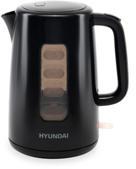 Чайник электрический Hyundai HYK-P2501 2.5л. 2200Вт черный корпус: пластик - купить недорого с доставкой в интернет-магазине