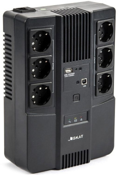 Источник бесперебойного питания Бастион SKAT-UPS 600 AI 360Вт 600ВА черный - купить недорого с доставкой в интернет-магазине