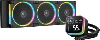 Система водяного охлаждения Deepcool LQ360 Ultra ARGB Soc-AM5/AM4/1200/1700/1851 черный 4-pin 32dB Al LCD 350W 1900gr Ret (R-LQ360-BKASMC-G-1) - купить недорого с доставкой в интернет-магазине
