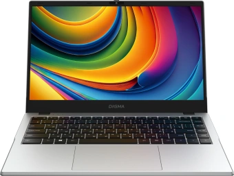 Ноутбук Digma EVE C4801 N-series N100 8Gb SSD256Gb Intel UHD Graphics 14" IPS FHD (1920x1080) Windows 11 Professional silver WiFi BT Cam 5900mAh (DN14N1-8CXW01) - купить недорого с доставкой в интернет-магазине