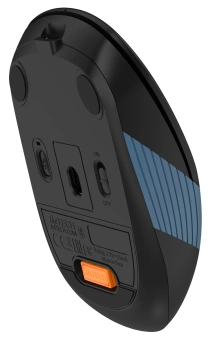 Мышь A4Tech Fstyler FB10C черный/синий оптическая 2000dpi беспров. BT/Radio USB 4but (FB10C ASH BLUE) - купить недорого с доставкой в интернет-магазине
