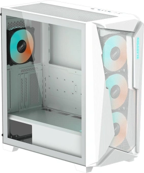 Корпус Gigabyte C301G белый без БП ATX 3x120mm 5x140mm 2xUSB3.0 audio bott PSU - купить недорого с доставкой в интернет-магазине
