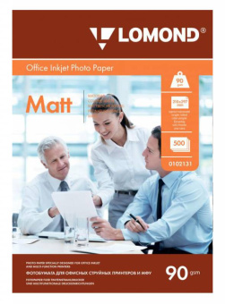 Фотобумага Lomond 0102131 A4/90г/м2/500л./белый матовое для струйной печати - купить недорого с доставкой в интернет-магазине