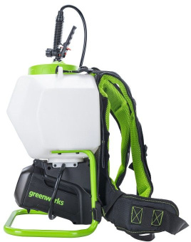 Опрыскиватель Greenworks G40BPS аккум. ранц. 15л белый/зеленый (5300007) - купить недорого с доставкой в интернет-магазине