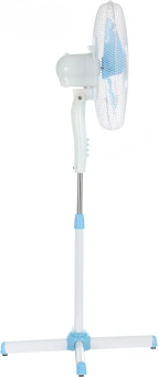 Вентилятор напольный Scarlett SC-SF111B29 45Вт скоростей:3 белый/голубой - купить недорого с доставкой в интернет-магазине