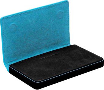 Чехол для визитных карт Piquadro Blue Square PP1263B2/N черный натур.кожа - купить недорого с доставкой в интернет-магазине