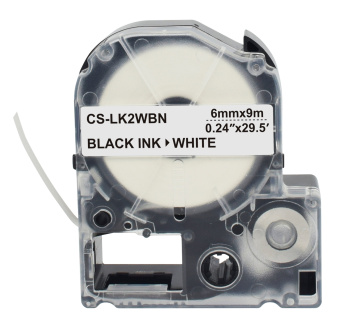 Картридж ленточный Cactus CS-LK2WBN LK-2WBN черный на белом 6x9 для Epson LW300/LW400/LW700/LW600P/LW1000P/K400/Z700/Z900 - купить недорого с доставкой в интернет-магазине