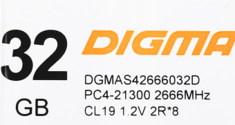 Память DDR4 32Gb 2666MHz Digma DGMAS42666032D RTL PC4-21300 CL19 SO-DIMM 260-pin 1.2В dual rank - купить недорого с доставкой в интернет-магазине