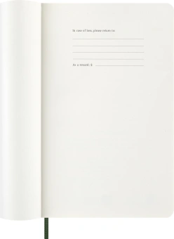 Еженедельник Moleskine CLASSIC SOFT WKNT Large 130х210мм датир.12мес 144стр. линейка мягкая обложка зеленый - купить недорого с доставкой в интернет-магазине