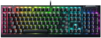 Клавиатура Razer BlackWidow V4 X желтый USB Multimedia for gamer LED (RZ03-04702500-R3R1) - купить недорого с доставкой в интернет-магазине