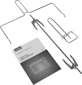 Мини-печь Hyundai MIO-HY104 35л. 1600Вт черный/серебристый - купить недорого с доставкой в интернет-магазине