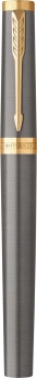Ручка роллер Parker Ingenuity Grey Core GT (2213727) F черн. черн. подар.кор. - купить недорого с доставкой в интернет-магазине