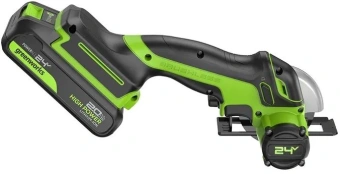 Углошлифовальная машина Greenworks GD24UCS 500Вт 20000об/мин рез.шпин.:M6 d=76мм (3402007CUA) - купить недорого с доставкой в интернет-магазине