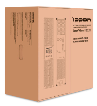 Источник бесперебойного питания Ippon Smart Winner II 2000E 1800Вт 2000ВА черный - купить недорого с доставкой в интернет-магазине