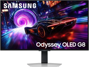 Монитор Samsung 32" Odyssey OLED G8 S32FG810SIXCI серебристый QD OLED LED 16:9 HDMI матовая HAS Piv 1000000:1 260cd 178гр/178гр 3840x2160 240Hz FreeSync Premium Pro DP 4K USB 8.4кг - купить недорого с доставкой в интернет-магазине