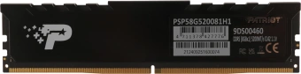 Память DDR5 8GB 5200MHz Patriot PSP58G520081H1 Signature Premium RTL PC5-41600 CL42 DIMM 288-pin 1.1В single rank с радиатором Ret - купить недорого с доставкой в интернет-магазине