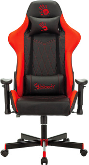 Кресло игровое A4Tech Bloody GC-870 черный/красный ромбик экокожа с подголов. крестов. металл - купить недорого с доставкой в интернет-магазине
