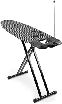 Гладильная доска Ника Haushalt Lux 123x46см рег.высот. черный/рисунок (LX/H) - купить недорого с доставкой в интернет-магазине