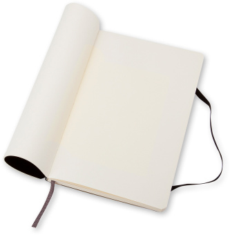 Блокнот Moleskine CLASSIC SOFT QP618 Large 130х210мм 192стр. нелинованный мягкая обложка черный - купить недорого с доставкой в интернет-магазине