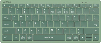 Клавиатура A4Tech Fstyler FBX51C зеленый USB беспроводная BT/Radio slim Multimedia - купить недорого с доставкой в интернет-магазине