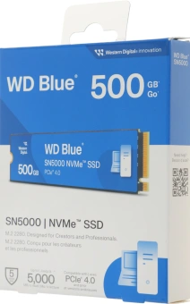 Накопитель SSD WD PCIe 4.0 x4 500GB WDS500G4B0E SN5000 Blue M.2 2280 - купить недорого с доставкой в интернет-магазине