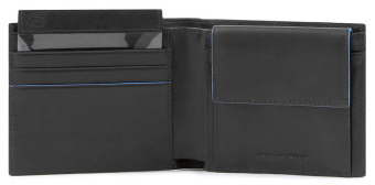 Кошелек мужской Piquadro Blue Square Revamp PU4188B2VR/N черный натур.кожа - купить недорого с доставкой в интернет-магазине