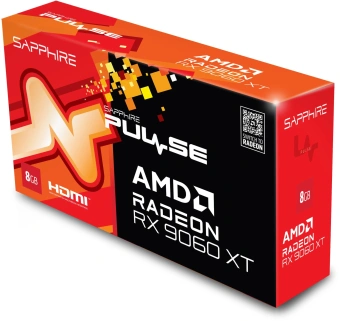 Видеокарта Sapphire PCI-E 5.0 11350-04-20G PULSE AMD RADEON RX 9060 XT GAMING OC 8GB DUAL AMD Radeon RX 9060XT 8Gb 128bit GDDR6 2700/20000 HDMIx2 DPx1 HDCP Ret - купить недорого с доставкой в интернет-магазине