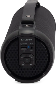 Колонка порт. Digma D-PS1520 черный/черный 16W 1.0 BT 10м 1500mAh (SP1520B) - купить недорого с доставкой в интернет-магазине