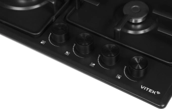 Газовая варочная поверхность Vitek VGH 6410 MBK черный - купить недорого с доставкой в интернет-магазине