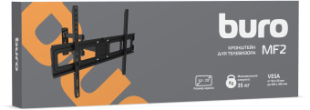 Кронштейн для телевизора Buro MF2 черный 32"-70" макс.35кг настенный поворотно-выдвижной и наклонный - купить недорого с доставкой в интернет-магазине