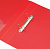 Папка на 2-х D-кольцах Бюрократ -0840/2DRED A4 пластик 0.8мм кор.40мм внутр. с вставкой красный