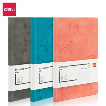 Блокнот Deli EN126LORANGE A5 210х143мм искусст. кожа 96л линейка мягкая обложка оранжевый - купить недорого с доставкой в интернет-магазине
